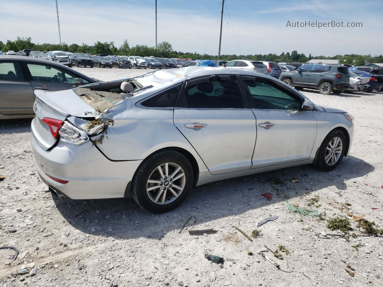 2017 Hyundai Sonata Se Silver vin: 5NPE24AF5HH556667