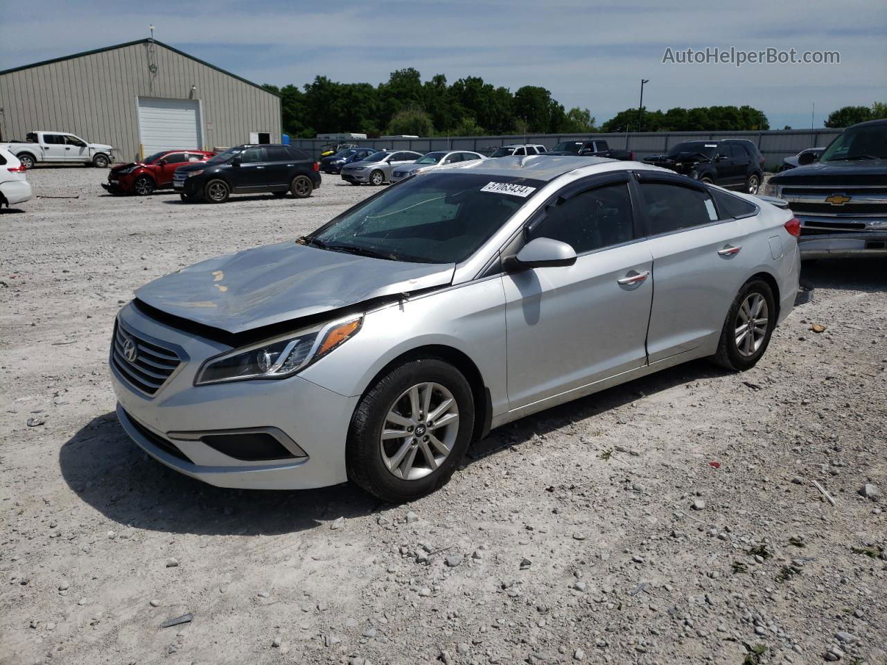 2017 Hyundai Sonata Se Silver vin: 5NPE24AF5HH556667