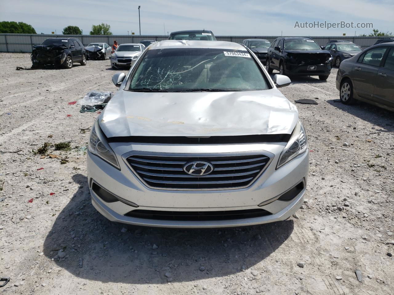 2017 Hyundai Sonata Se Silver vin: 5NPE24AF5HH556667