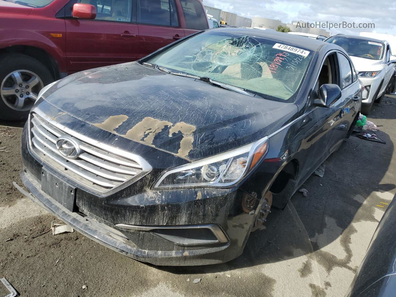 2017 Hyundai Sonata Se Black vin: 5NPE24AF5HH594867