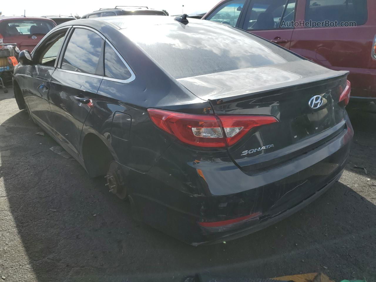 2017 Hyundai Sonata Se Black vin: 5NPE24AF5HH594867