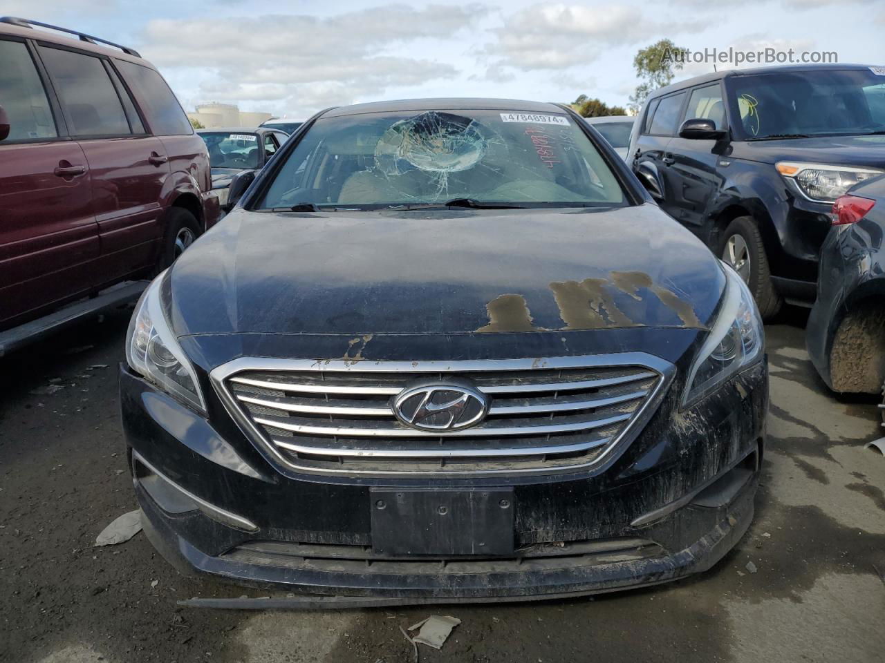 2017 Hyundai Sonata Se Black vin: 5NPE24AF5HH594867