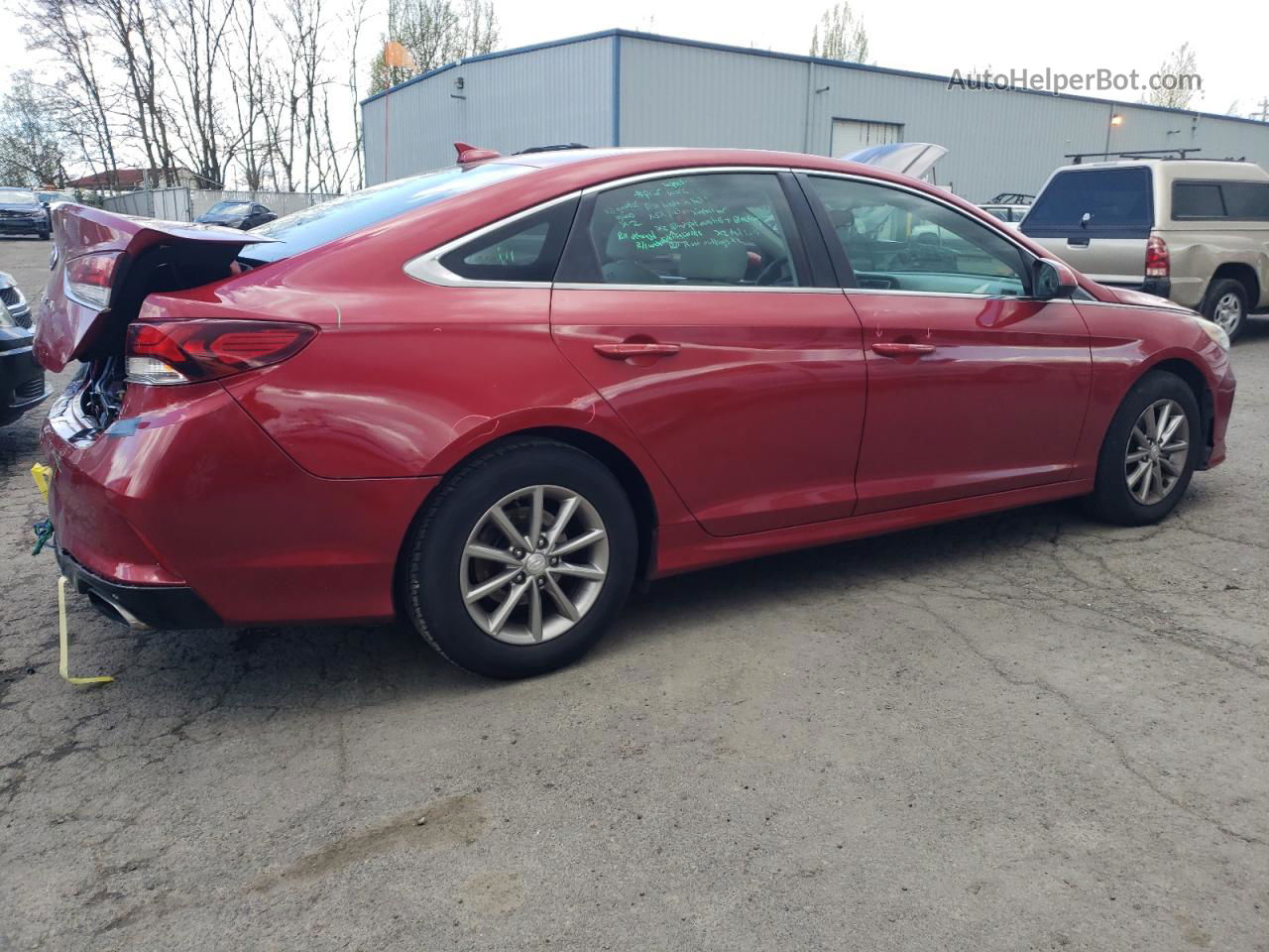 2018 Hyundai Sonata Se Красный vin: 5NPE24AF5JH600060