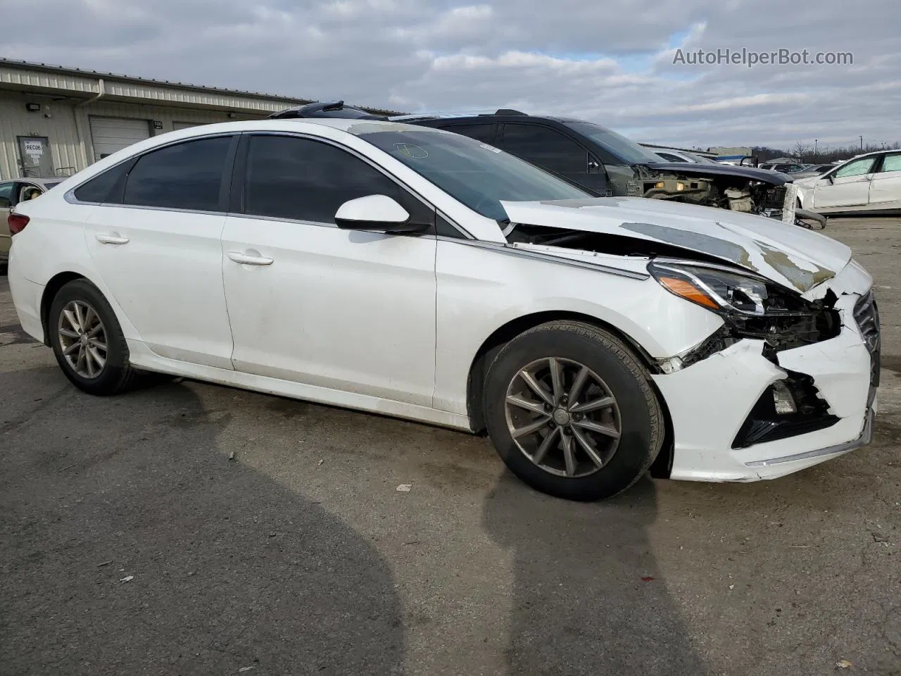 2018 Hyundai Sonata Se White vin: 5NPE24AF5JH611558