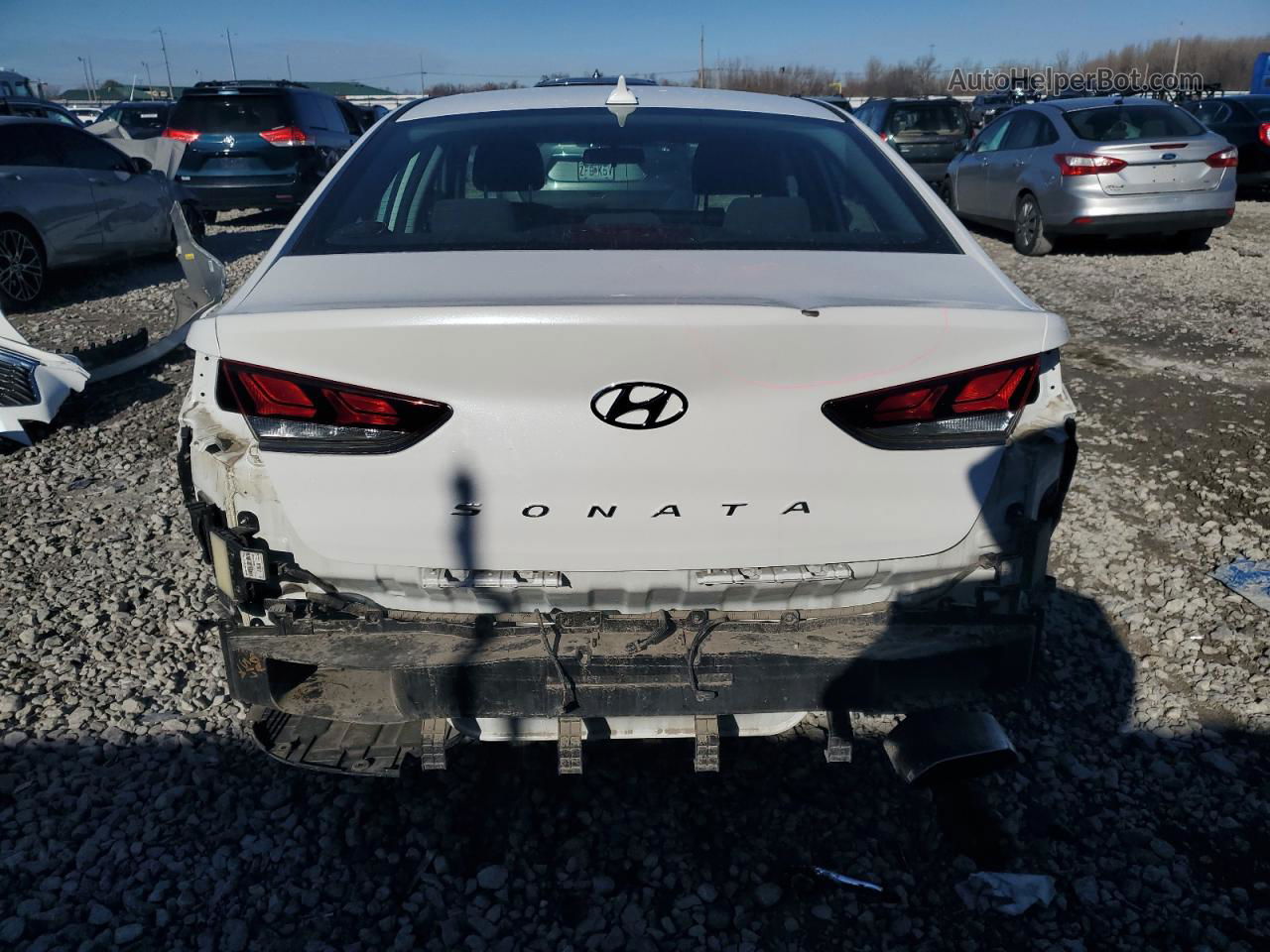 2018 Hyundai Sonata Se White vin: 5NPE24AF5JH710767