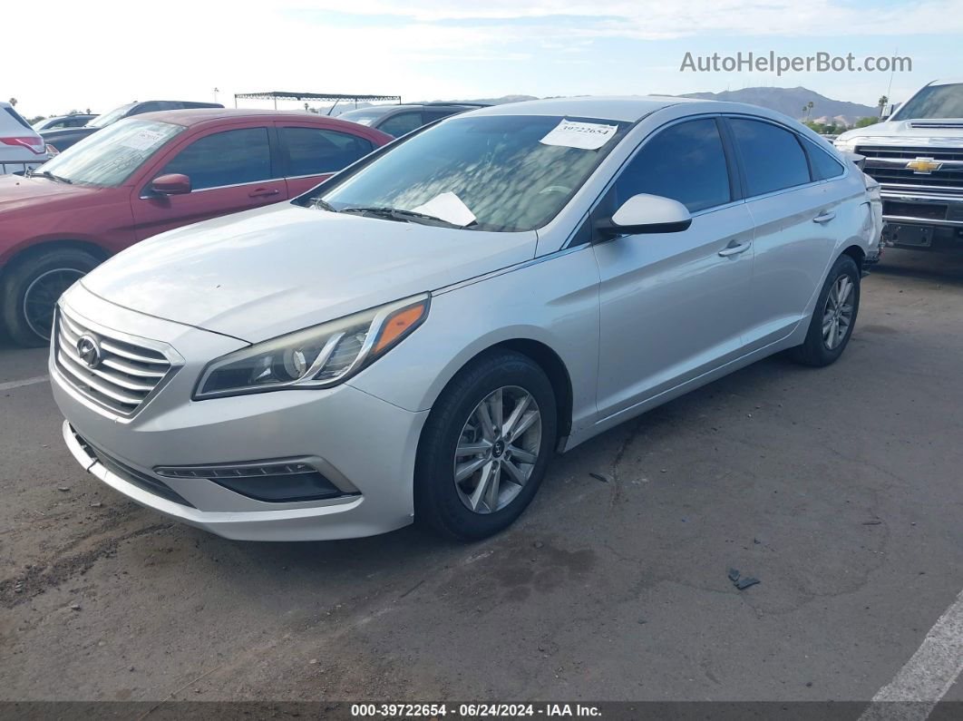 2015 Hyundai Sonata Se Silver vin: 5NPE24AF6FH014166