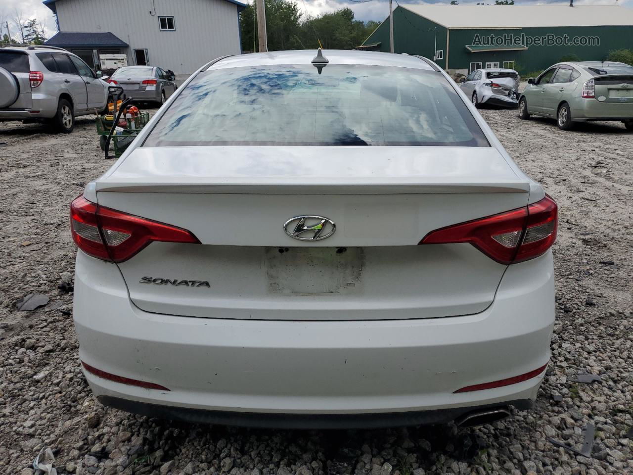 2015 Hyundai Sonata Se Белый vin: 5NPE24AF6FH087571