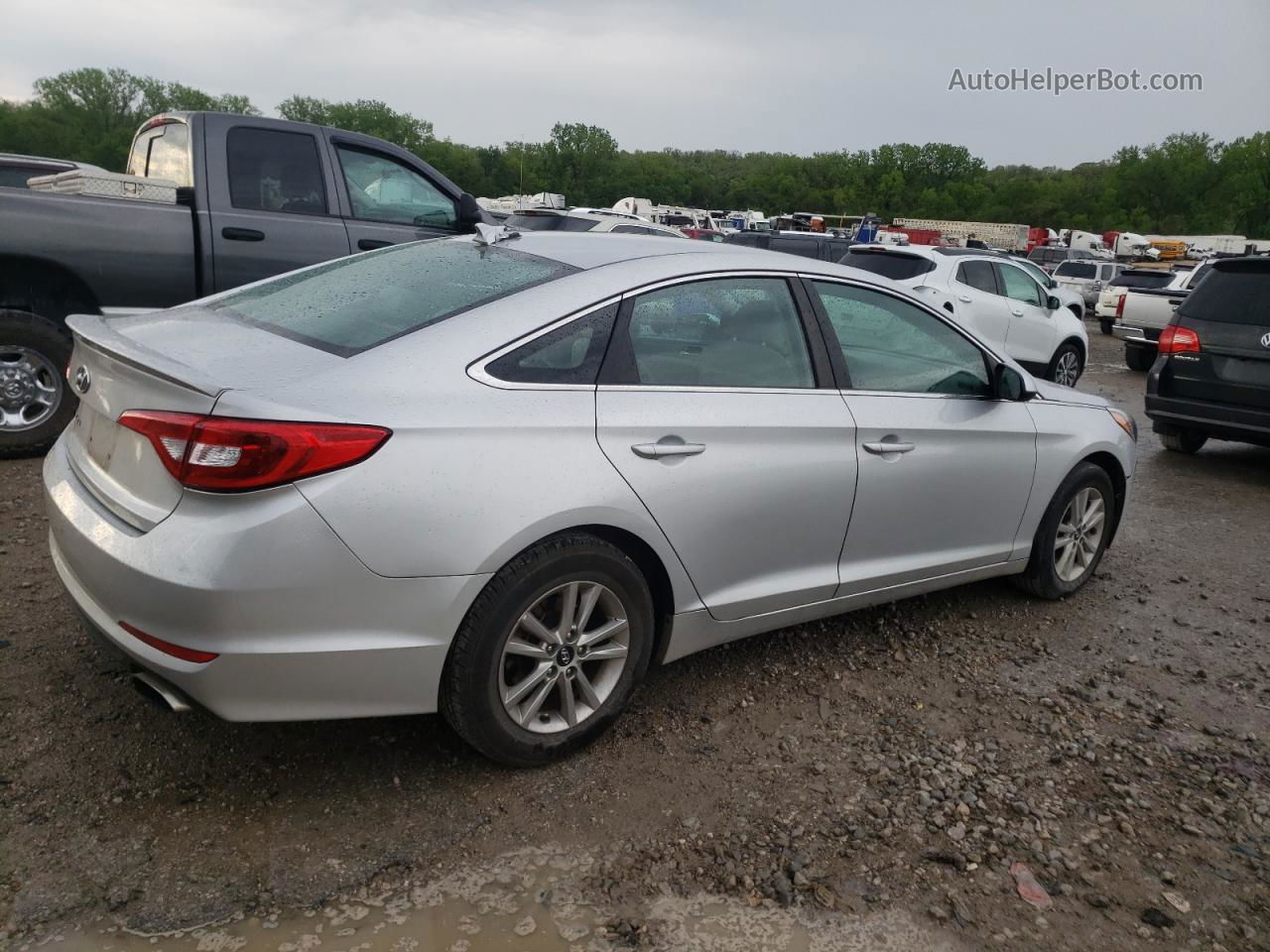 2017 Hyundai Sonata Se Серебряный vin: 5NPE24AF6HH461681