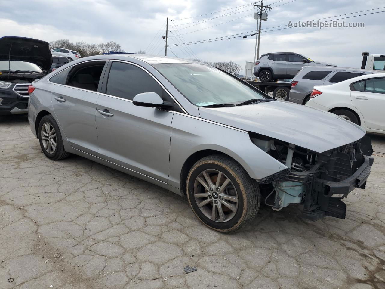 2017 Hyundai Sonata Se Gray vin: 5NPE24AF6HH463317