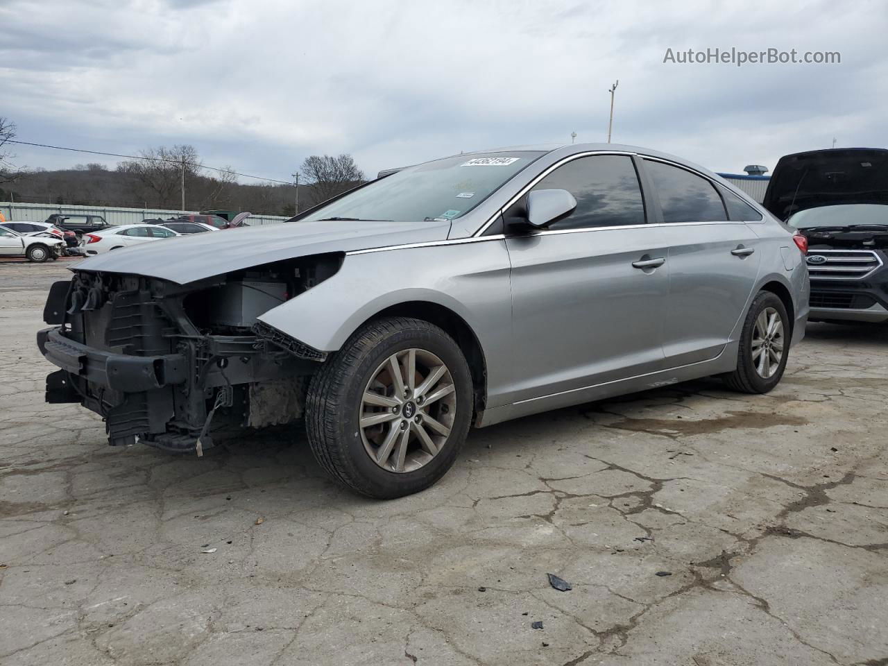 2017 Hyundai Sonata Se Gray vin: 5NPE24AF6HH463317