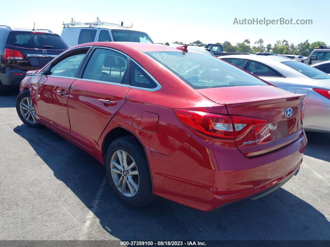 2017 Hyundai Sonata Se Red vin: 5NPE24AF6HH470042