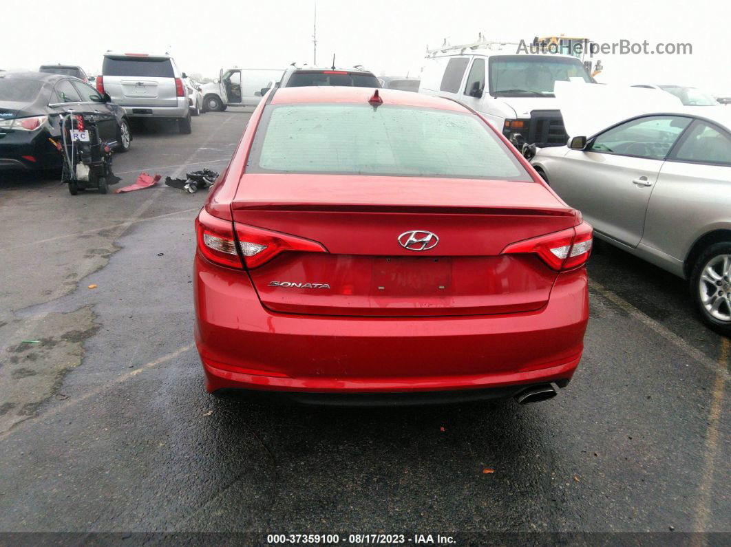 2017 Hyundai Sonata Se Red vin: 5NPE24AF6HH470042