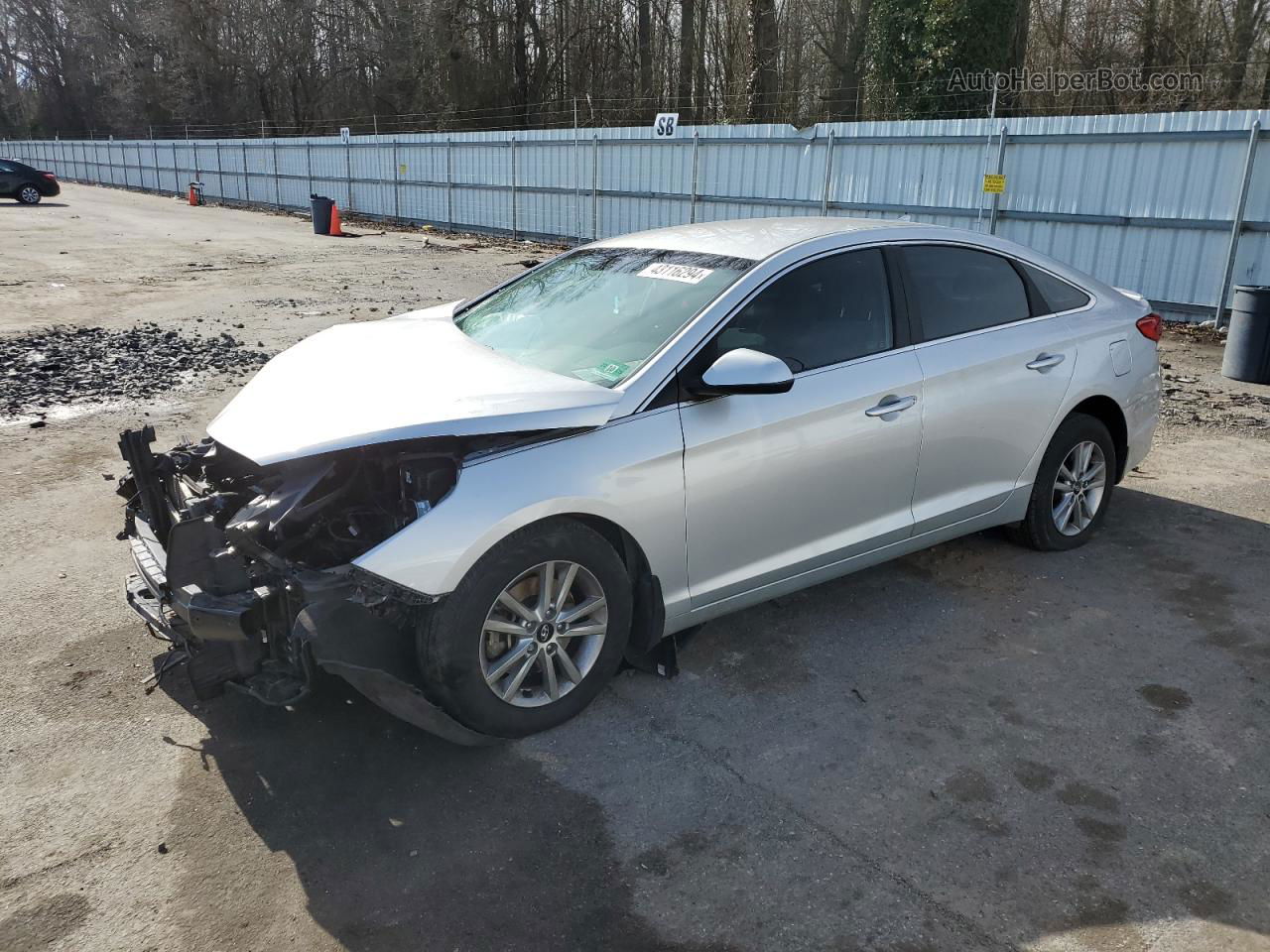 2017 Hyundai Sonata Se Silver vin: 5NPE24AF6HH498312