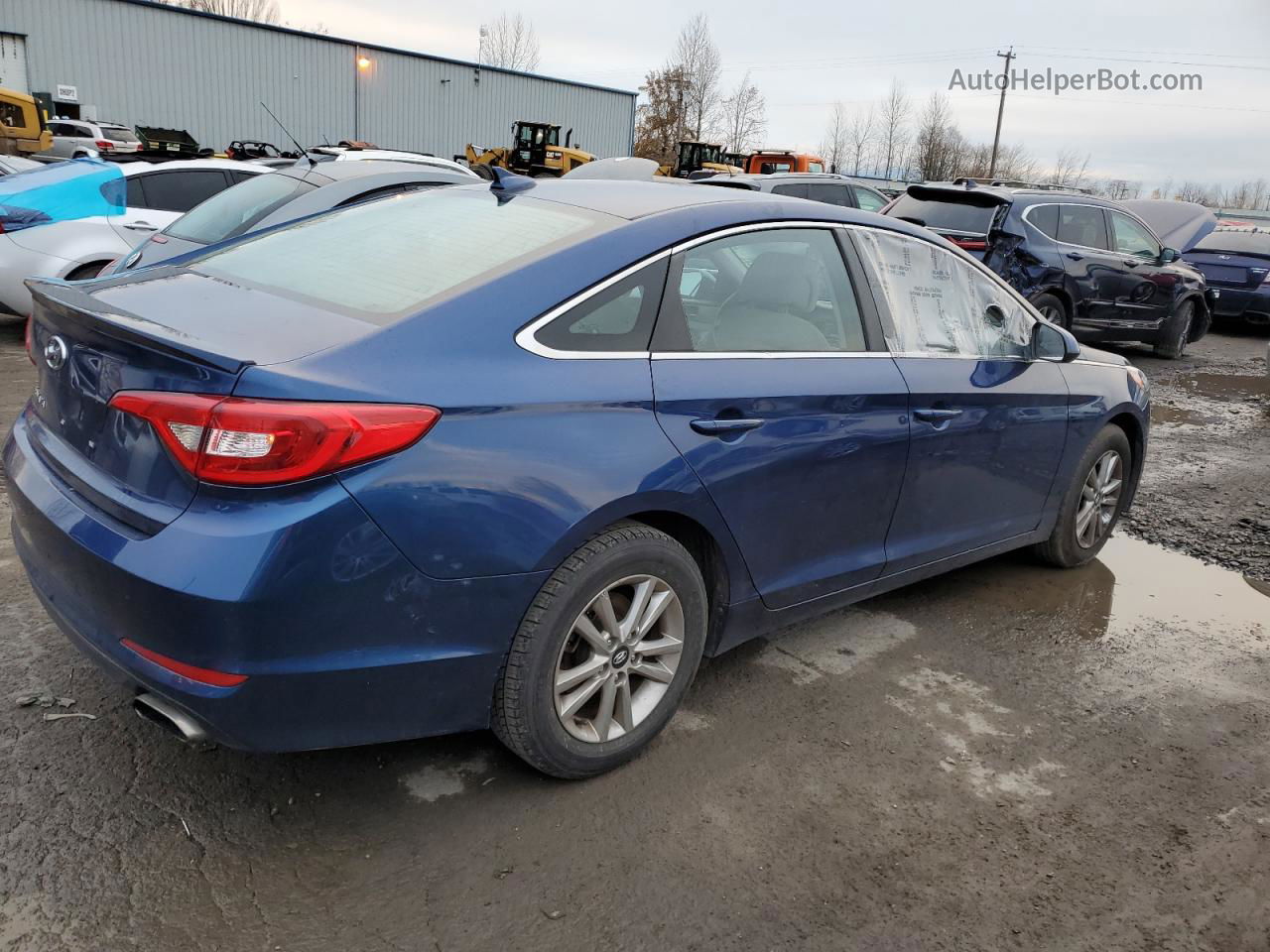 2017 Hyundai Sonata Se Синий vin: 5NPE24AF6HH504710