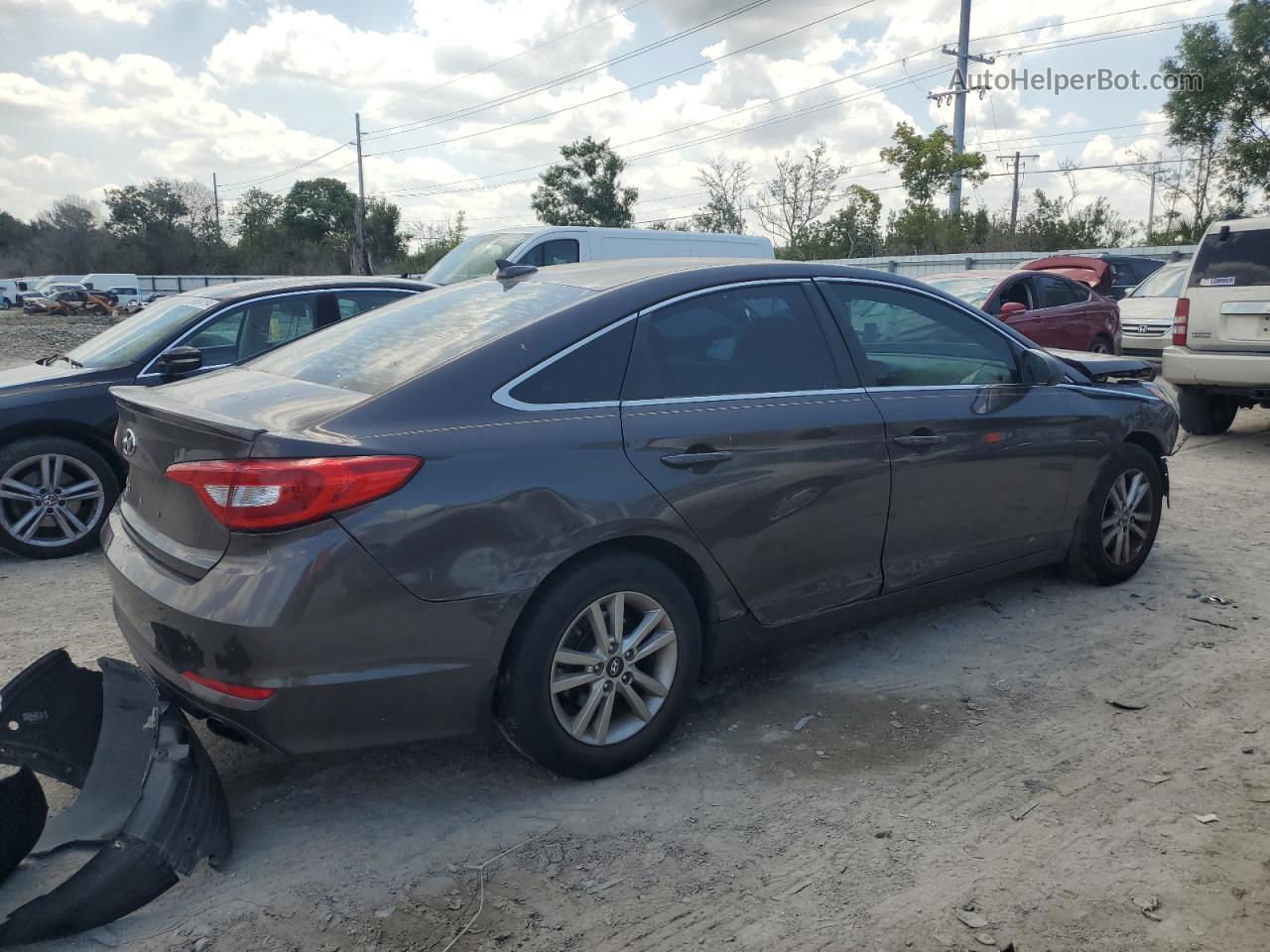 2017 Hyundai Sonata Se Brown vin: 5NPE24AF6HH505002