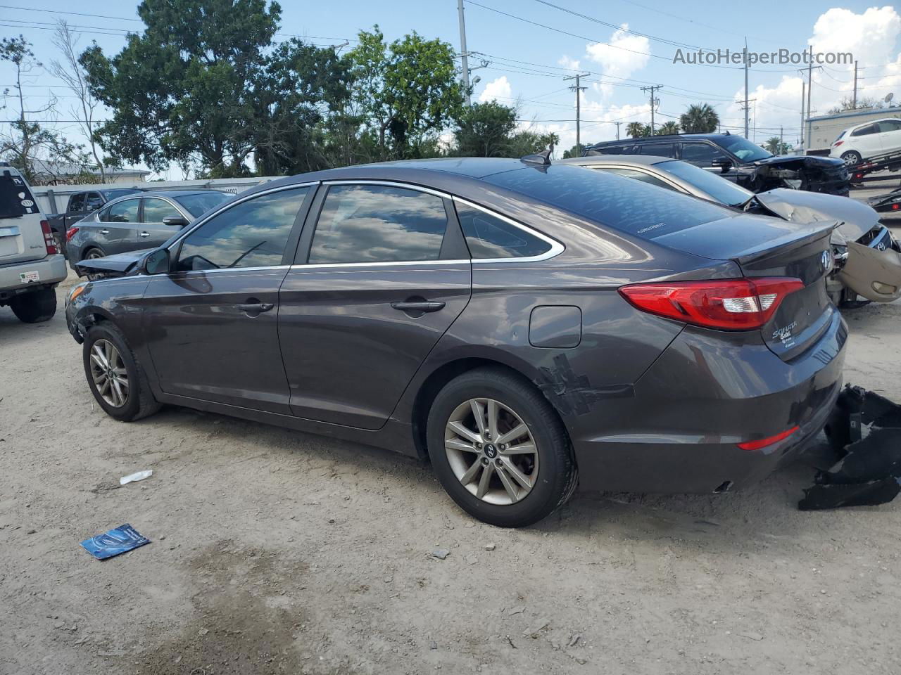 2017 Hyundai Sonata Se Brown vin: 5NPE24AF6HH505002