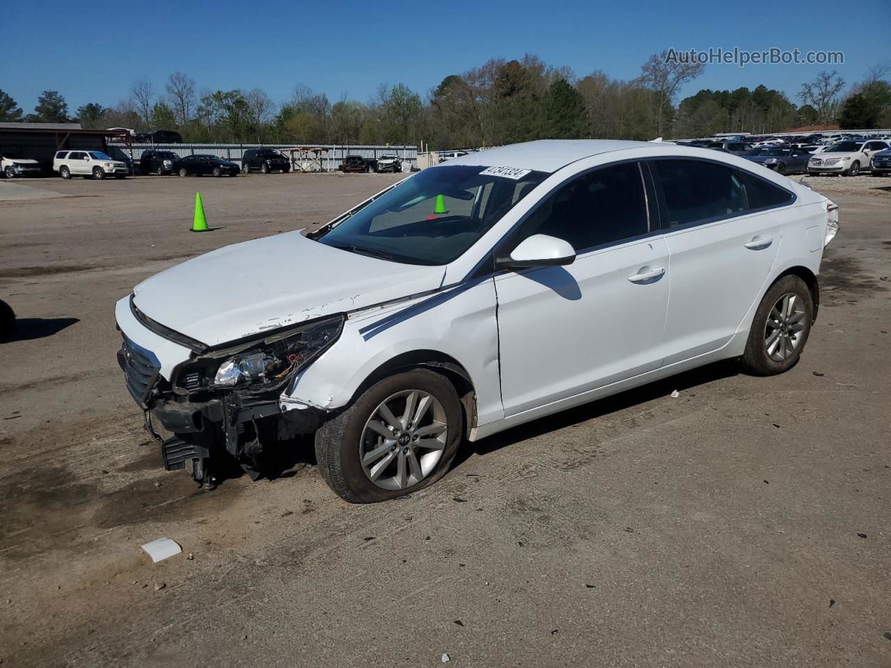 2017 Hyundai Sonata Se White vin: 5NPE24AF6HH513469