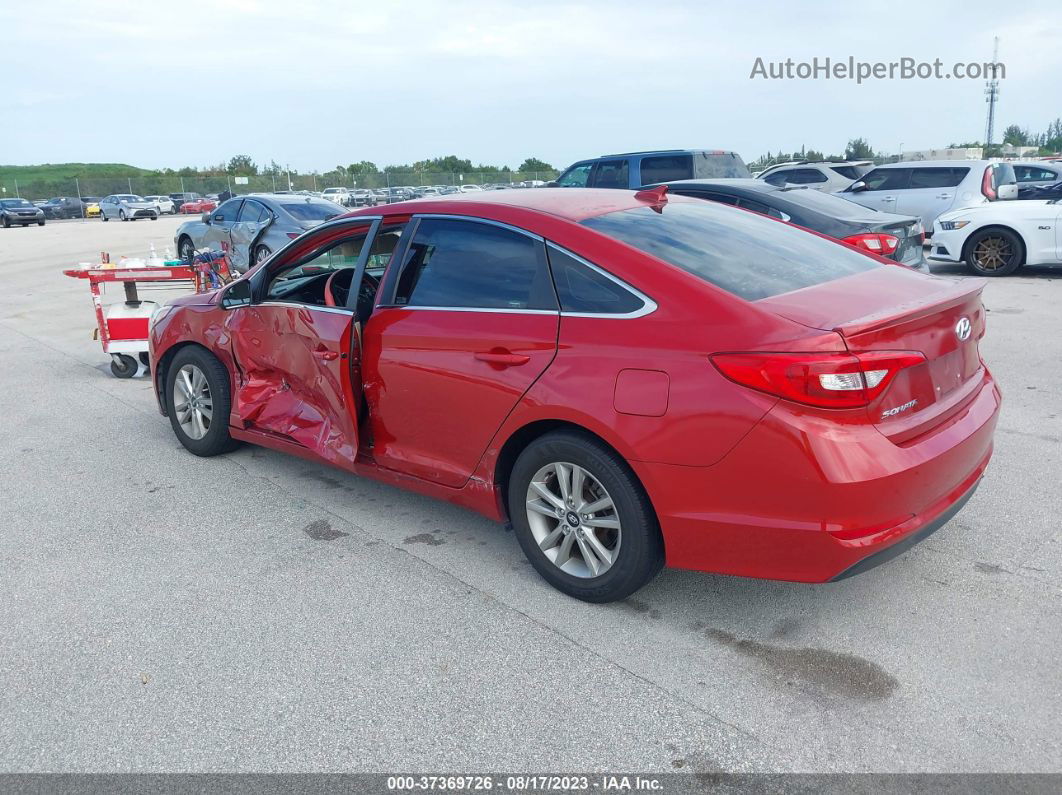 2017 Hyundai Sonata Se Red vin: 5NPE24AF6HH526013