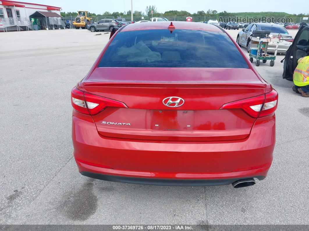 2017 Hyundai Sonata Se Red vin: 5NPE24AF6HH526013