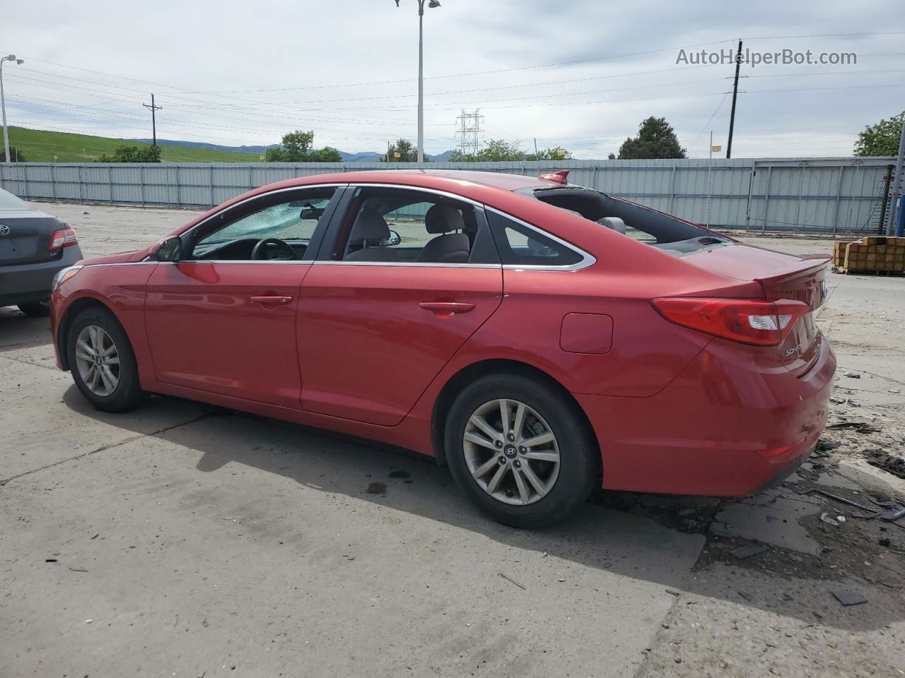 2017 Hyundai Sonata Se Красный vin: 5NPE24AF6HH531292