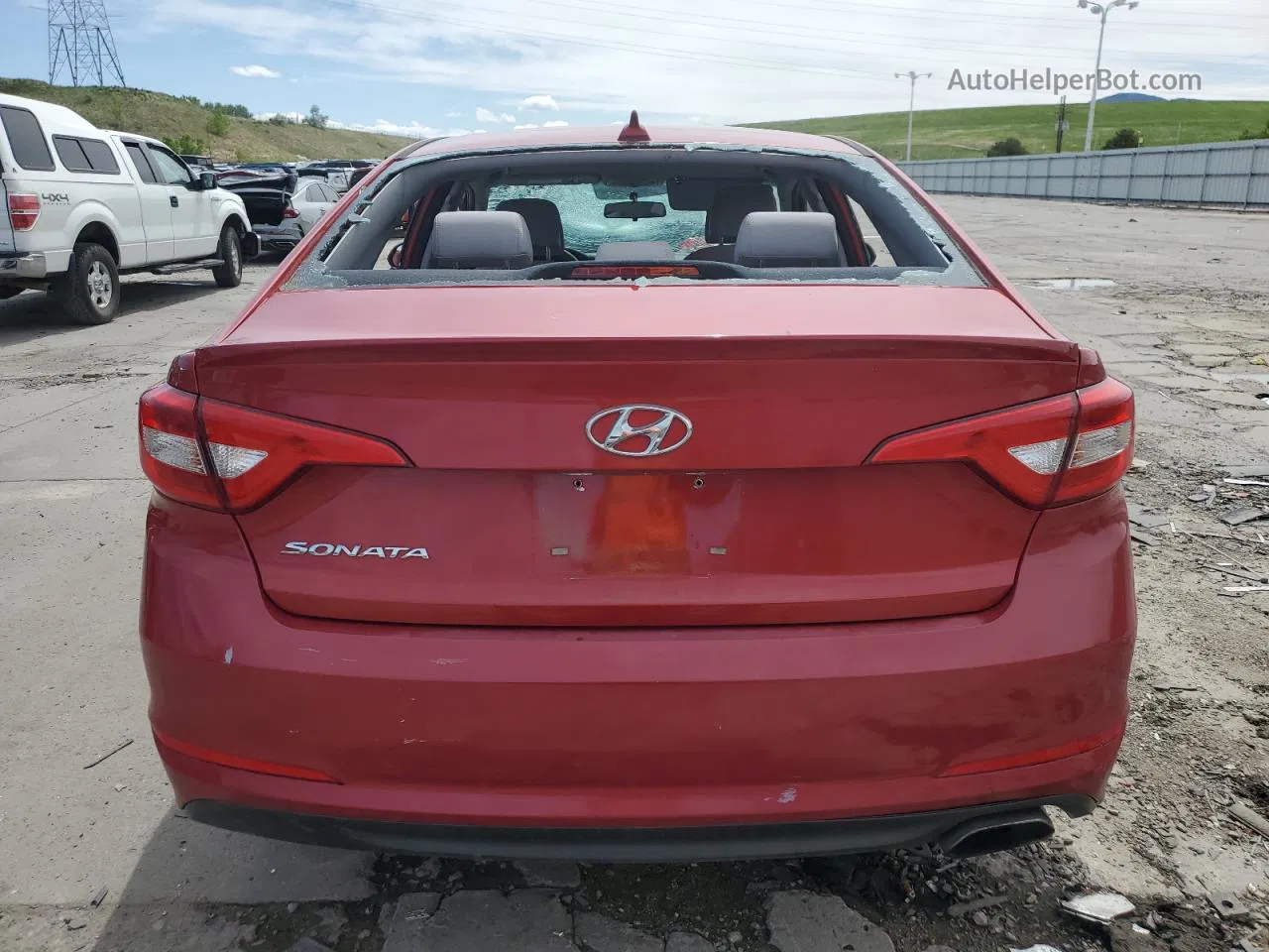 2017 Hyundai Sonata Se Красный vin: 5NPE24AF6HH531292