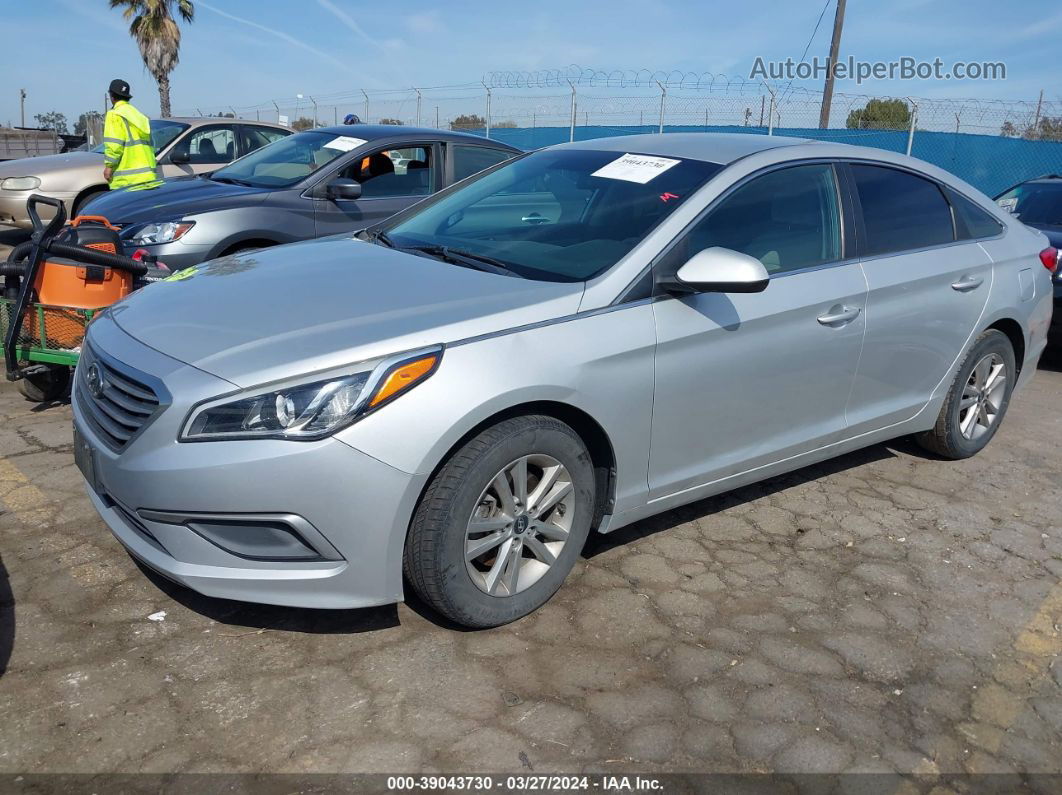 2017 Hyundai Sonata   Gray vin: 5NPE24AF6HH534399