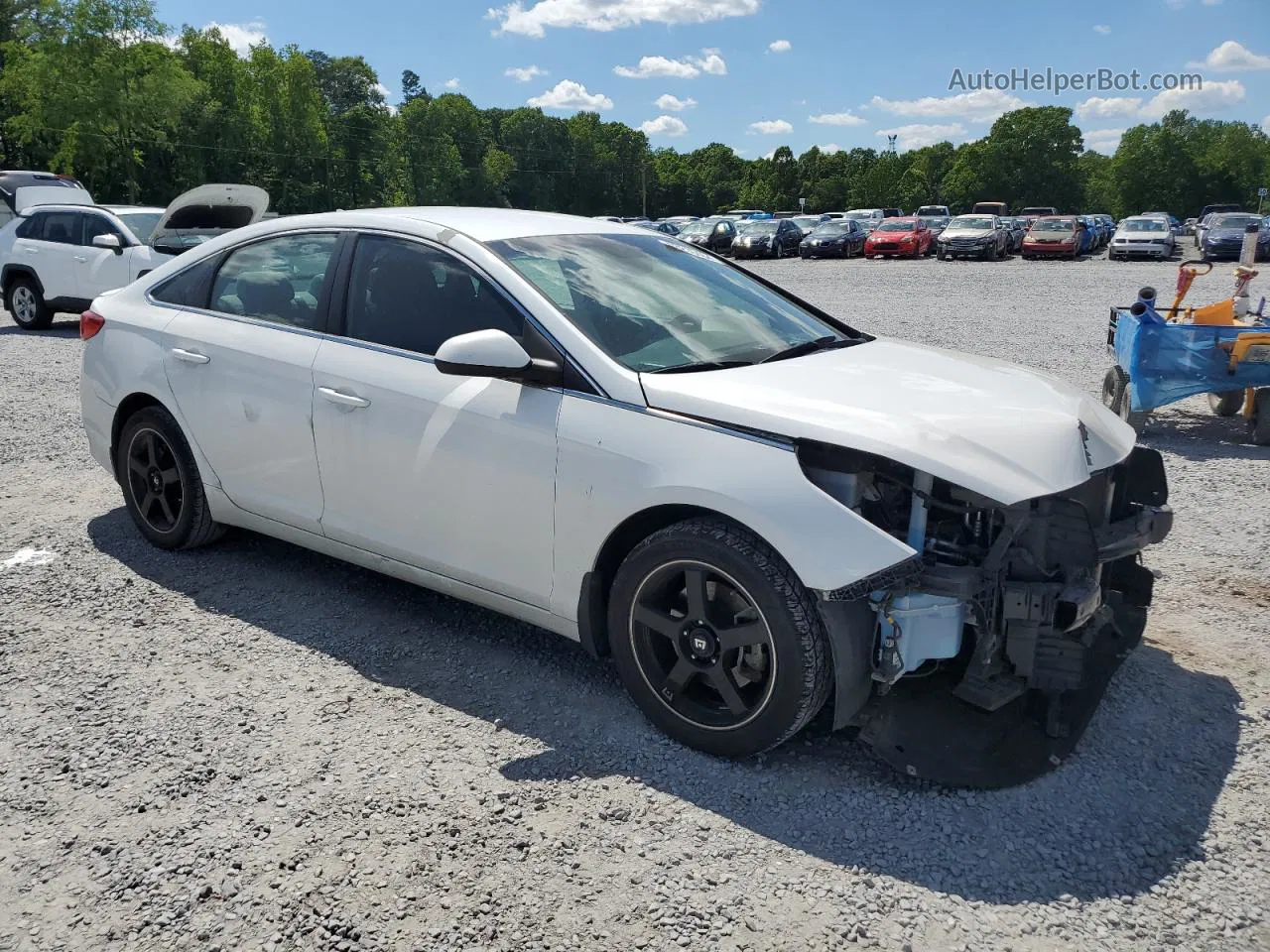 2017 Hyundai Sonata Se White vin: 5NPE24AF6HH568312