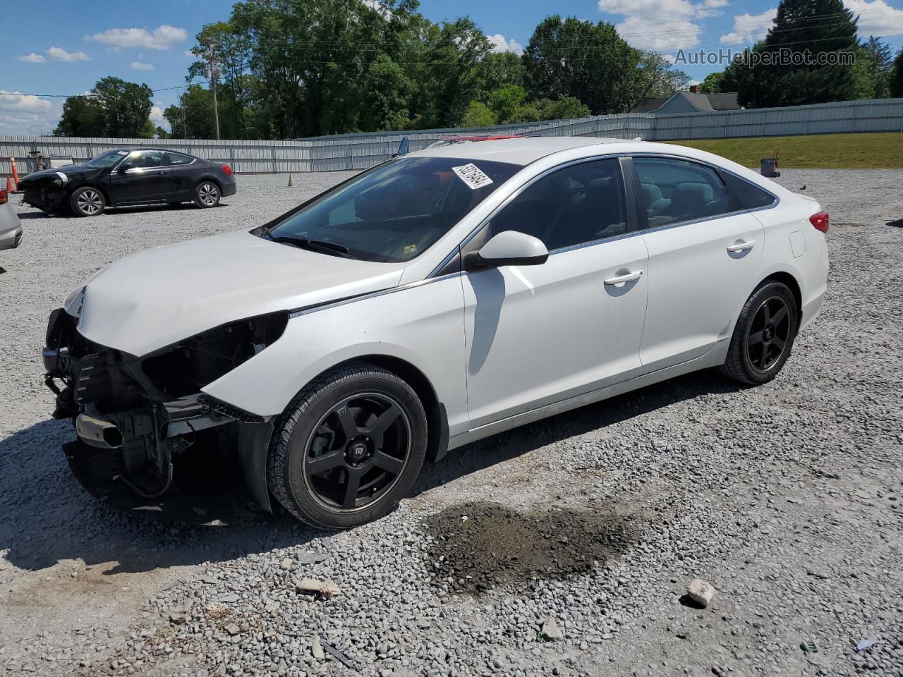 2017 Hyundai Sonata Se White vin: 5NPE24AF6HH568312