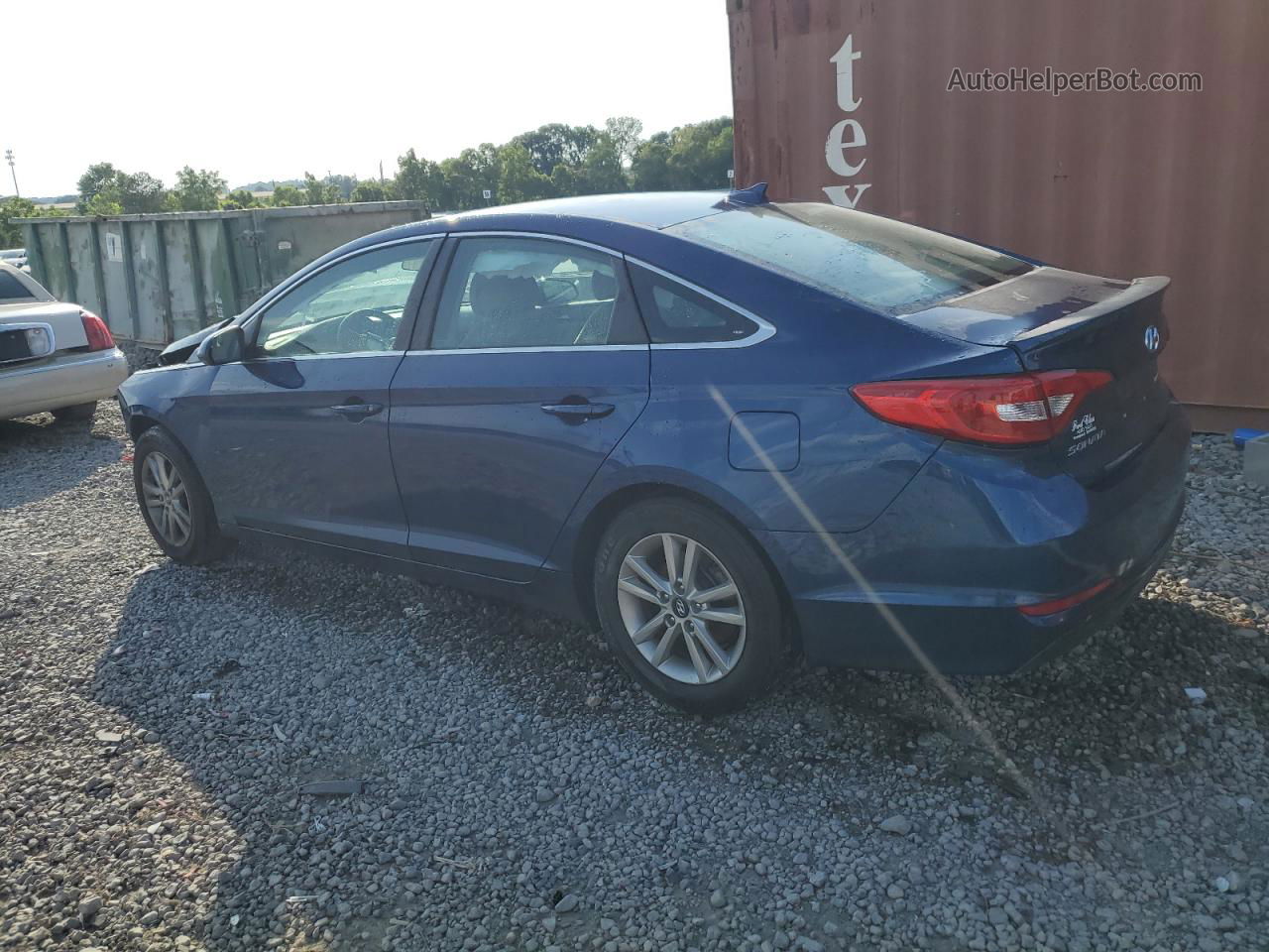 2017 Hyundai Sonata Se Синий vin: 5NPE24AF6HH570626