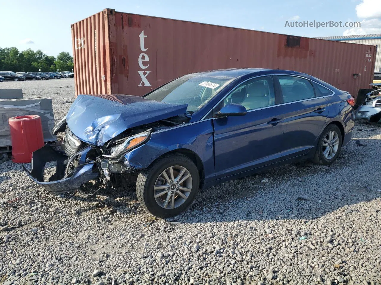 2017 Hyundai Sonata Se Blue vin: 5NPE24AF6HH570626