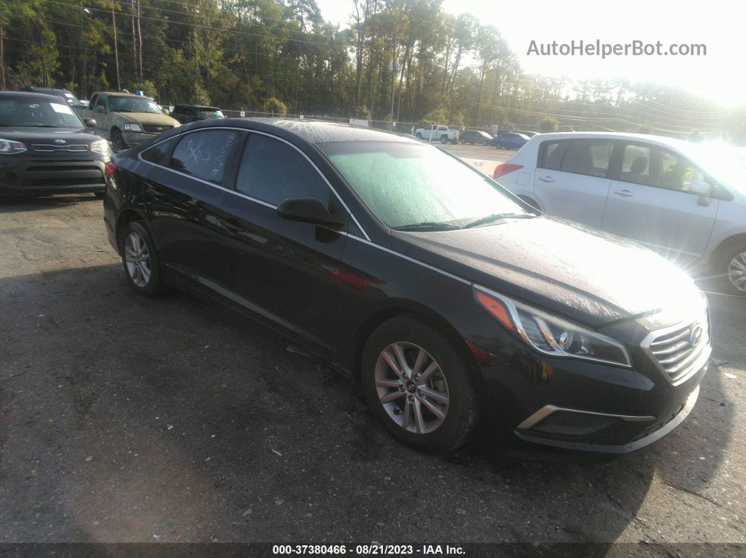 2017 Hyundai Sonata Black vin: 5NPE24AF6HH577091