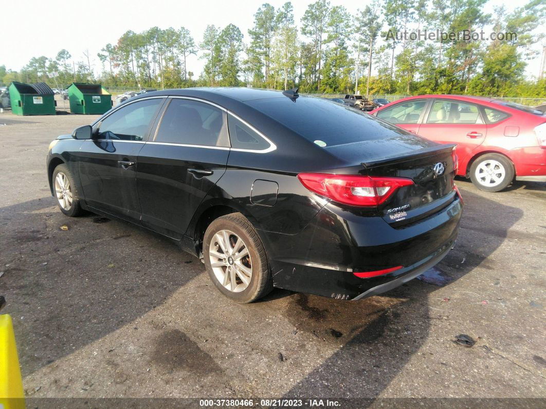 2017 Hyundai Sonata Black vin: 5NPE24AF6HH577091