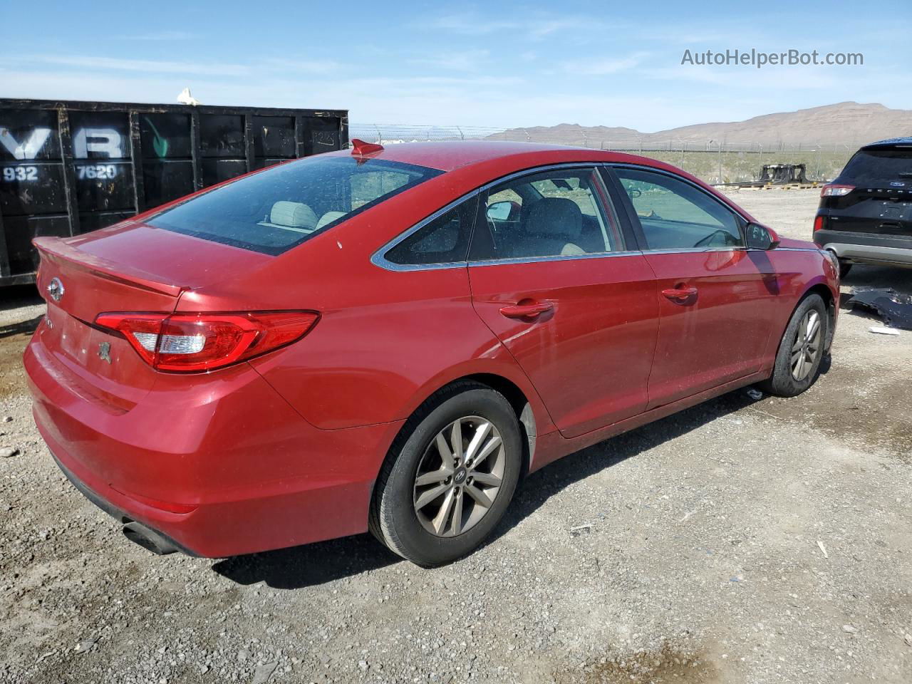 2017 Hyundai Sonata Se Red vin: 5NPE24AF6HH579262