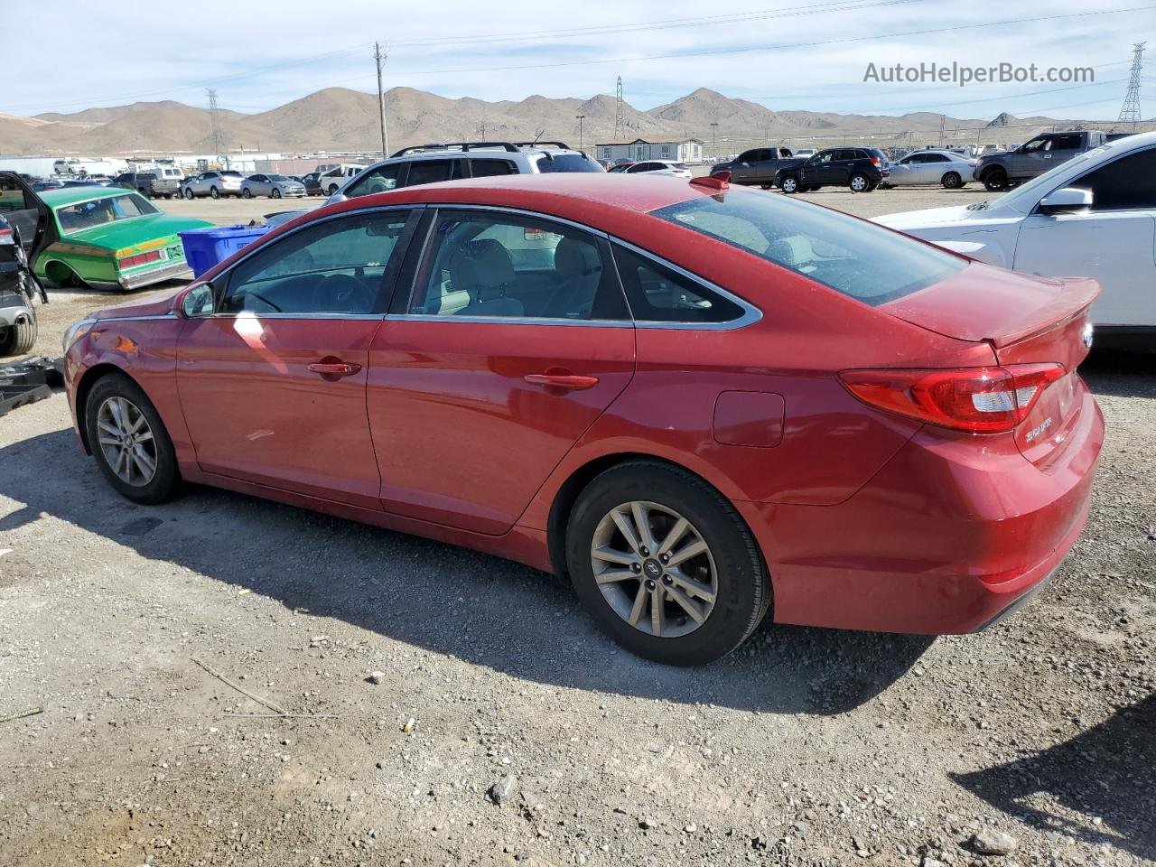 2017 Hyundai Sonata Se Red vin: 5NPE24AF6HH579262