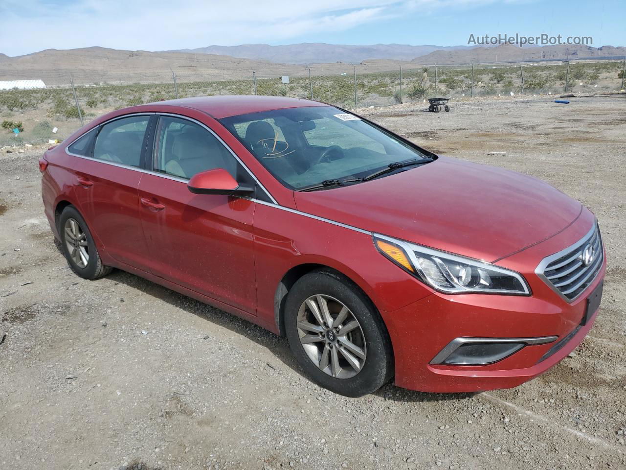 2017 Hyundai Sonata Se Red vin: 5NPE24AF6HH579262