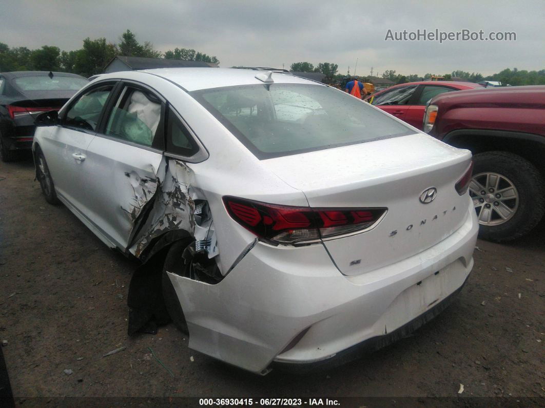 2018 Hyundai Sonata Se White vin: 5NPE24AF6JH623153