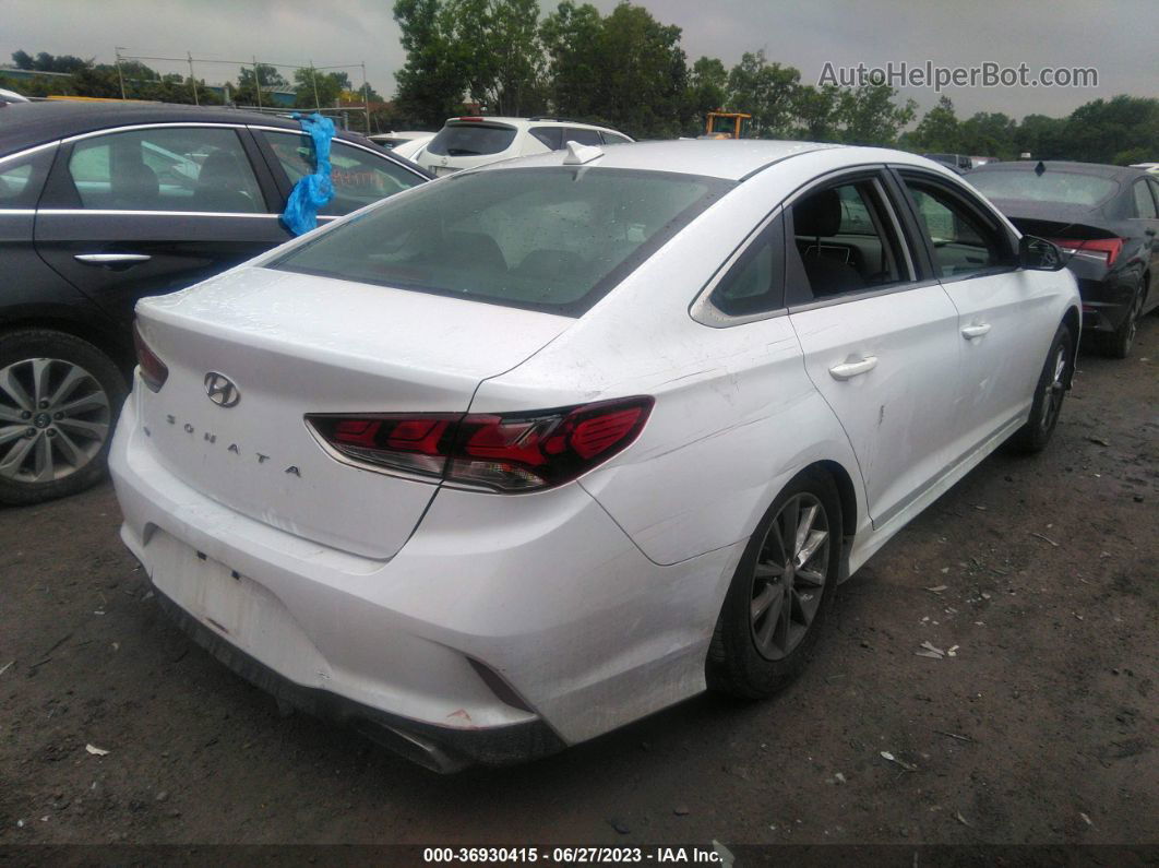 2018 Hyundai Sonata Se White vin: 5NPE24AF6JH623153