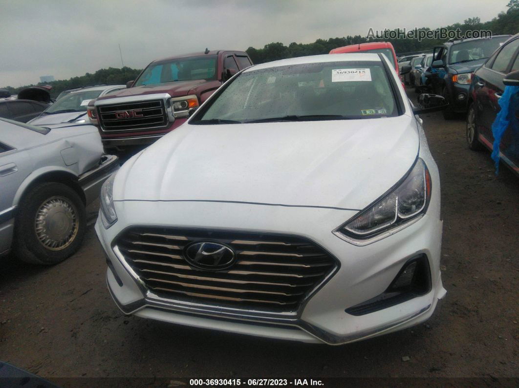 2018 Hyundai Sonata Se White vin: 5NPE24AF6JH623153