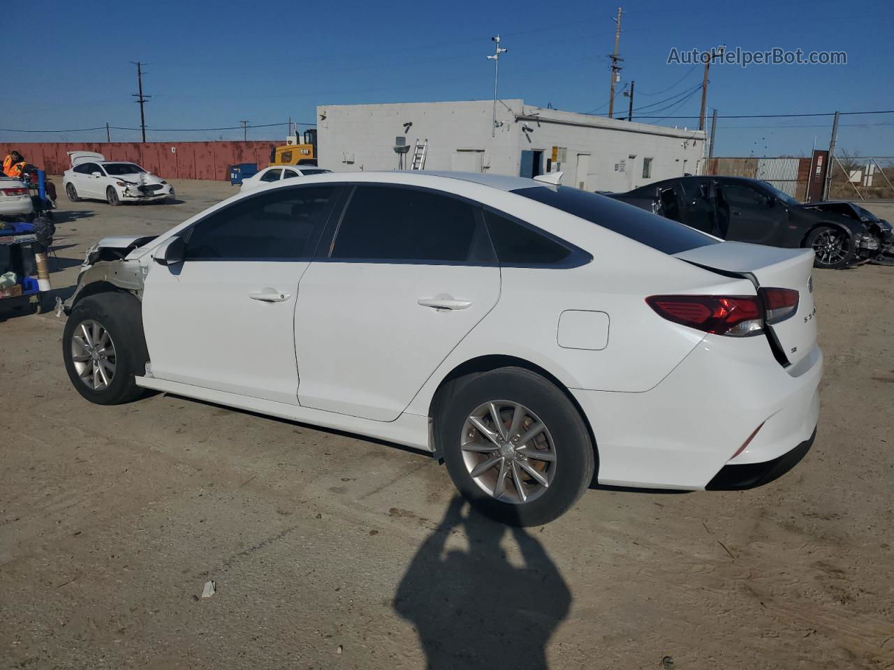 2018 Hyundai Sonata Se White vin: 5NPE24AF6JH694840