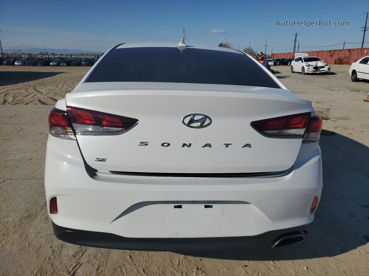 2018 Hyundai Sonata Se White vin: 5NPE24AF6JH694840