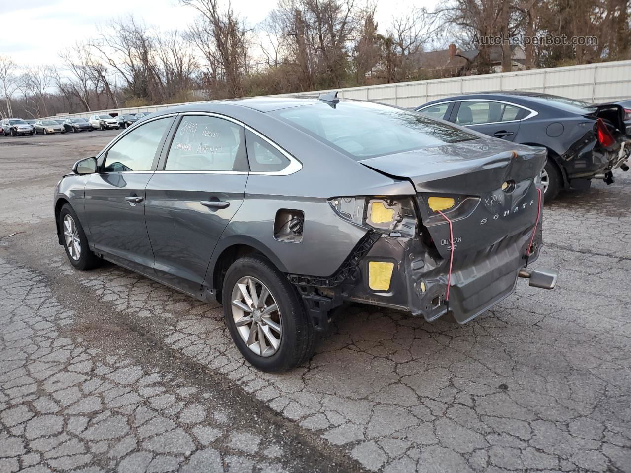 2018 Hyundai Sonata Se Gray vin: 5NPE24AF6JH698306