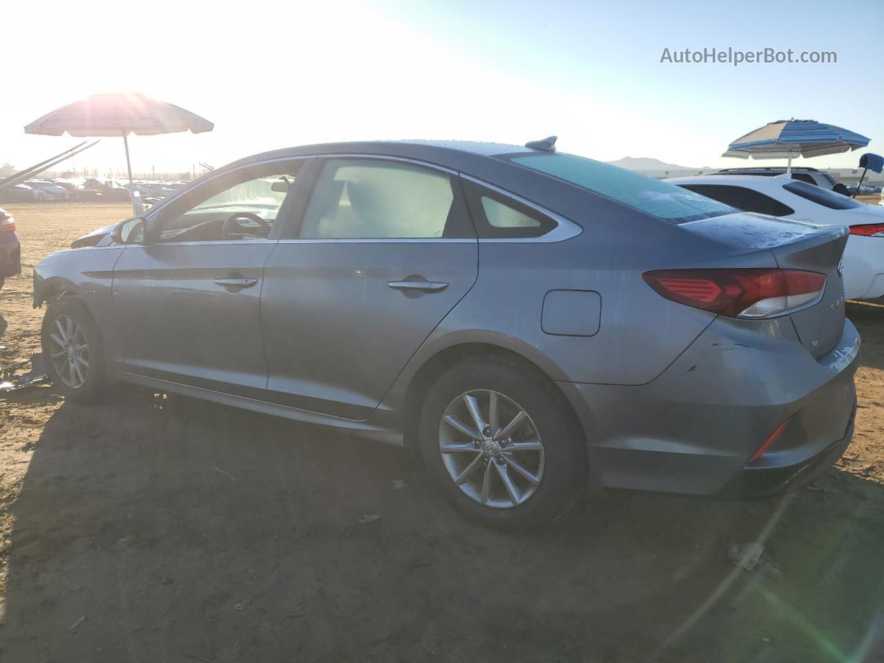 2018 Hyundai Sonata Se Gray vin: 5NPE24AF6JH720028