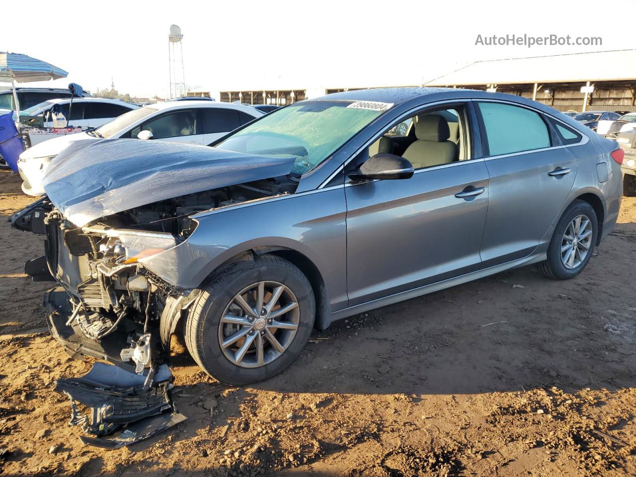 2018 Hyundai Sonata Se Gray vin: 5NPE24AF6JH720028