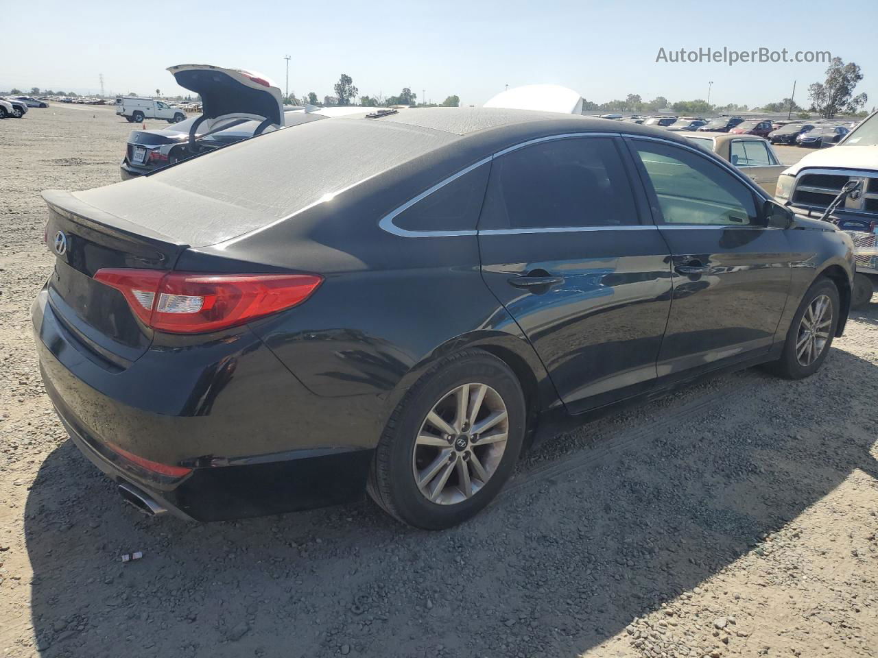 2017 Hyundai Sonata Se Черный vin: 5NPE24AF7HH446347