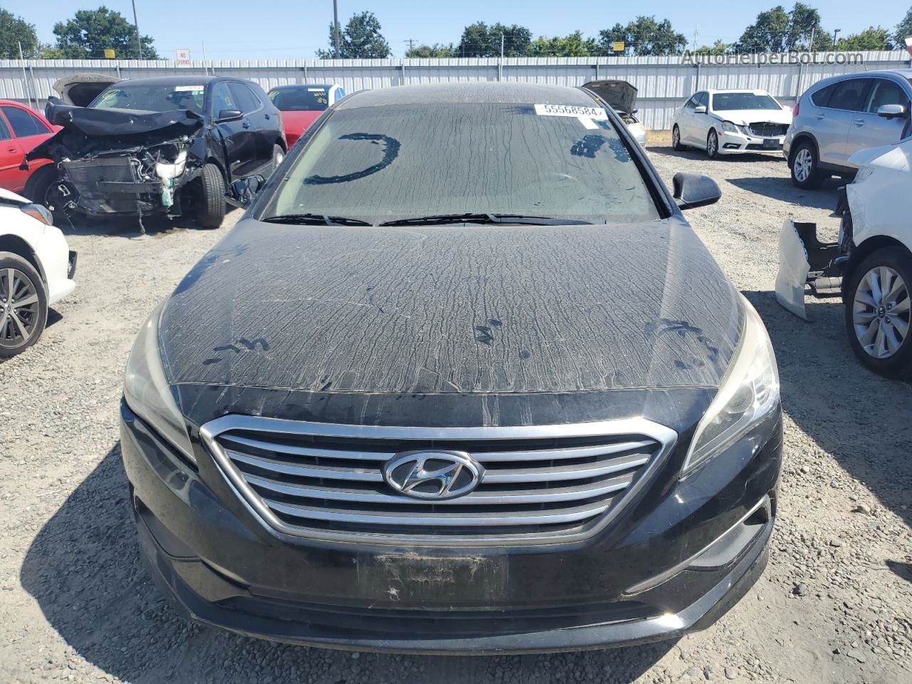 2017 Hyundai Sonata Se Black vin: 5NPE24AF7HH446347