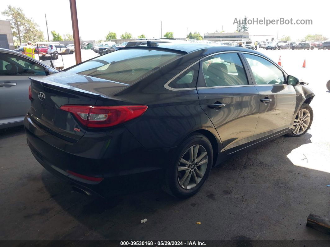 2017 Hyundai Sonata Se Черный vin: 5NPE24AF7HH455632