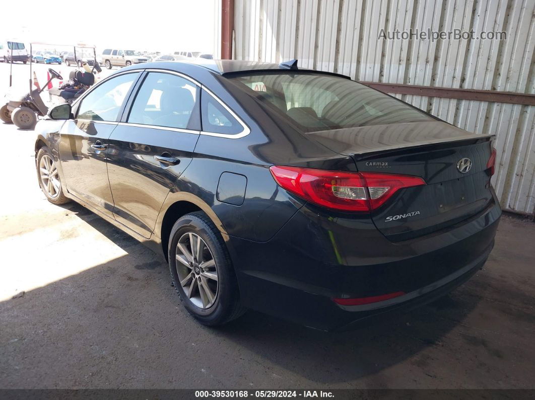 2017 Hyundai Sonata Se Black vin: 5NPE24AF7HH455632