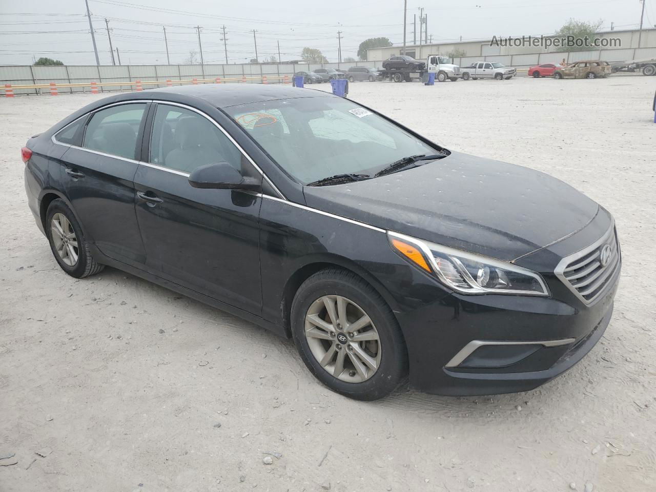 2017 Hyundai Sonata Se Черный vin: 5NPE24AF7HH469076