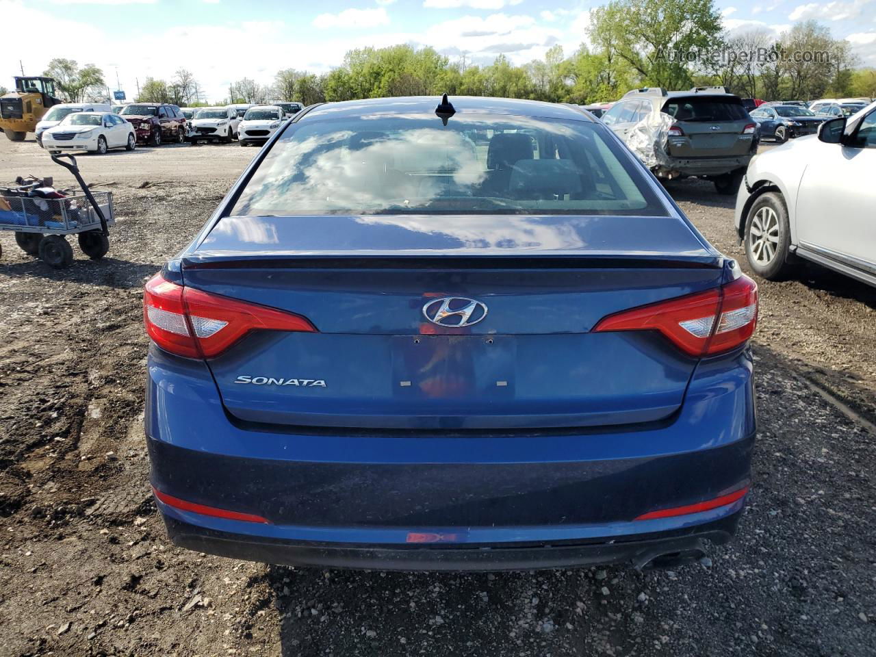 2017 Hyundai Sonata Se Синий vin: 5NPE24AF7HH502982