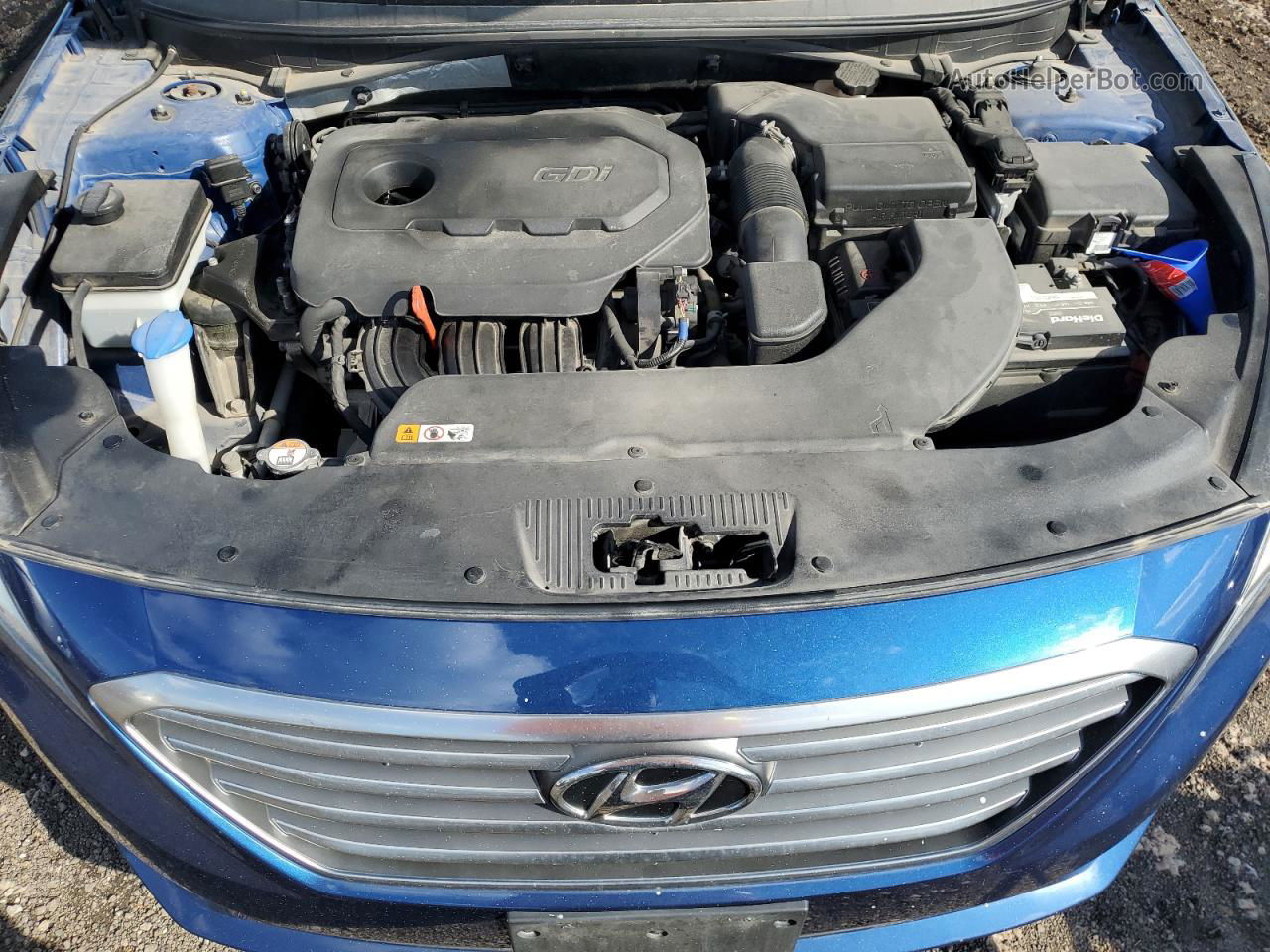 2017 Hyundai Sonata Se Синий vin: 5NPE24AF7HH502982